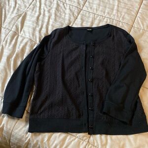 Black, lightweight sweater